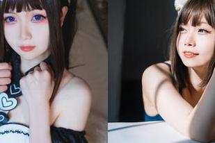末夜787呈现猫娘衣橱，带来珍珠内衣的唯美cos套图