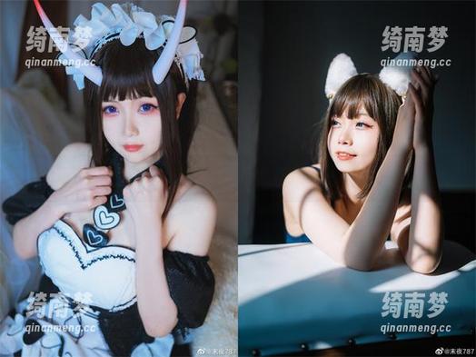 末夜787呈现猫娘衣橱，带来珍珠内衣的唯美cos套图